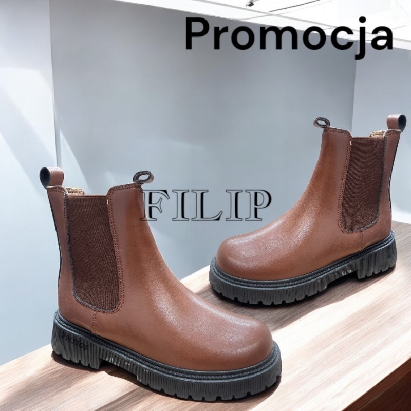 Buty Botki DAMSKIE (36-41,12par)Kolor Jak na zdzięciu