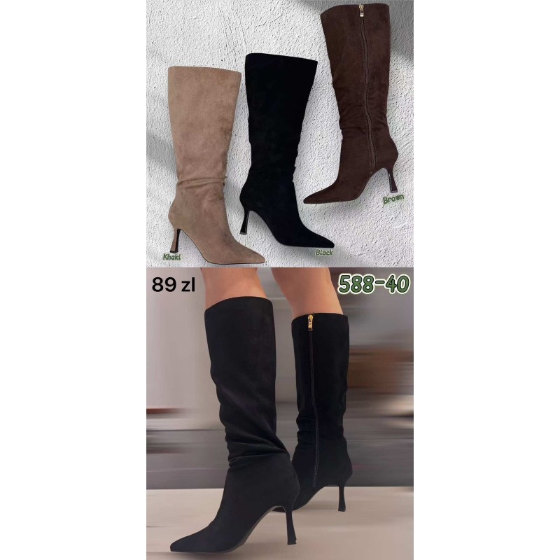 Buty Botki DAMSKIE (36-41,12par)Kolor Jak na zdzięciu