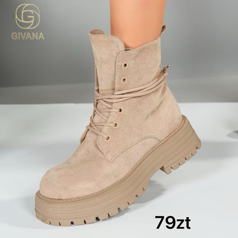 Buty Botki DAMSKIE (36-41,12par)Kolor Jak na zdzięciu
