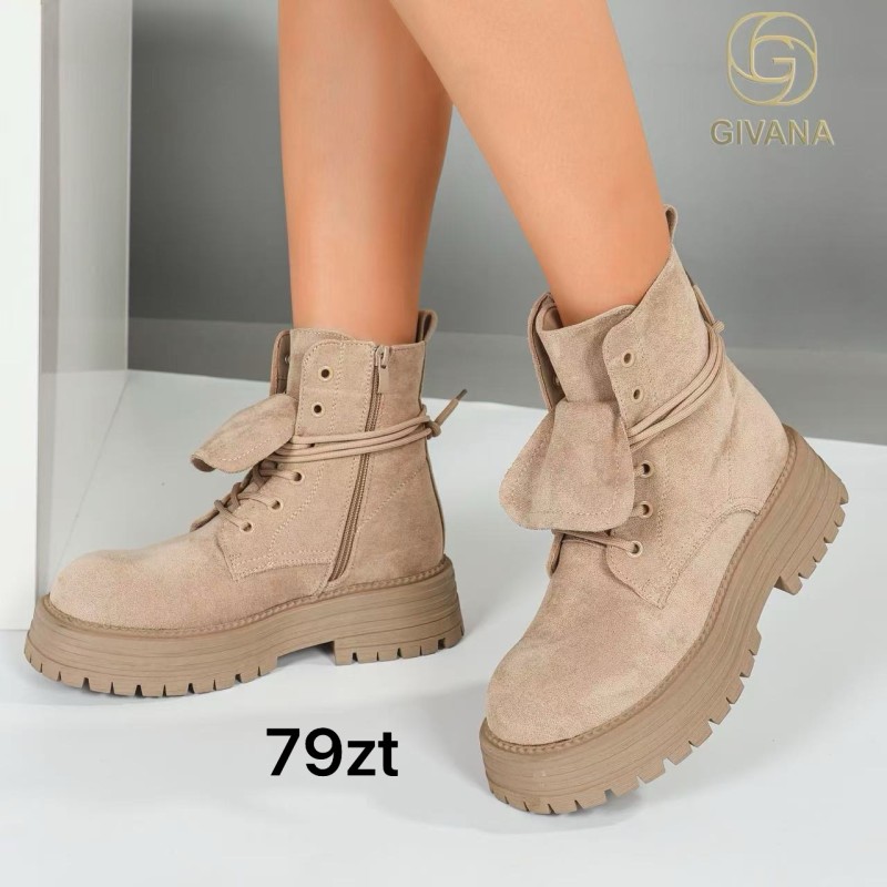 Buty Botki DAMSKIE (36-41,12par)Kolor Jak na zdzięciu