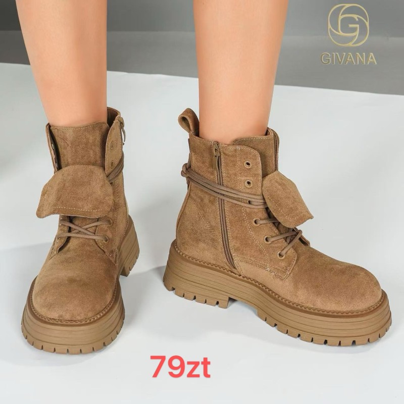 Buty Botki DAMSKIE (36-41,12par)Kolor Jak na zdzięciu