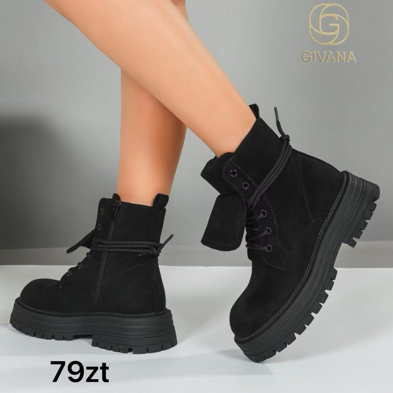 Buty Botki DAMSKIE (36-41,12par)Kolor Jak na zdzięciu
