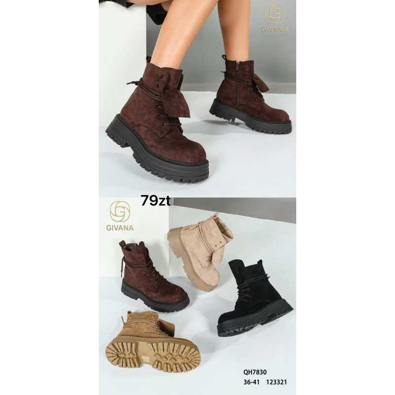 Buty Botki DAMSKIE (36-41,12par)Kolor Jak na zdzięciu
