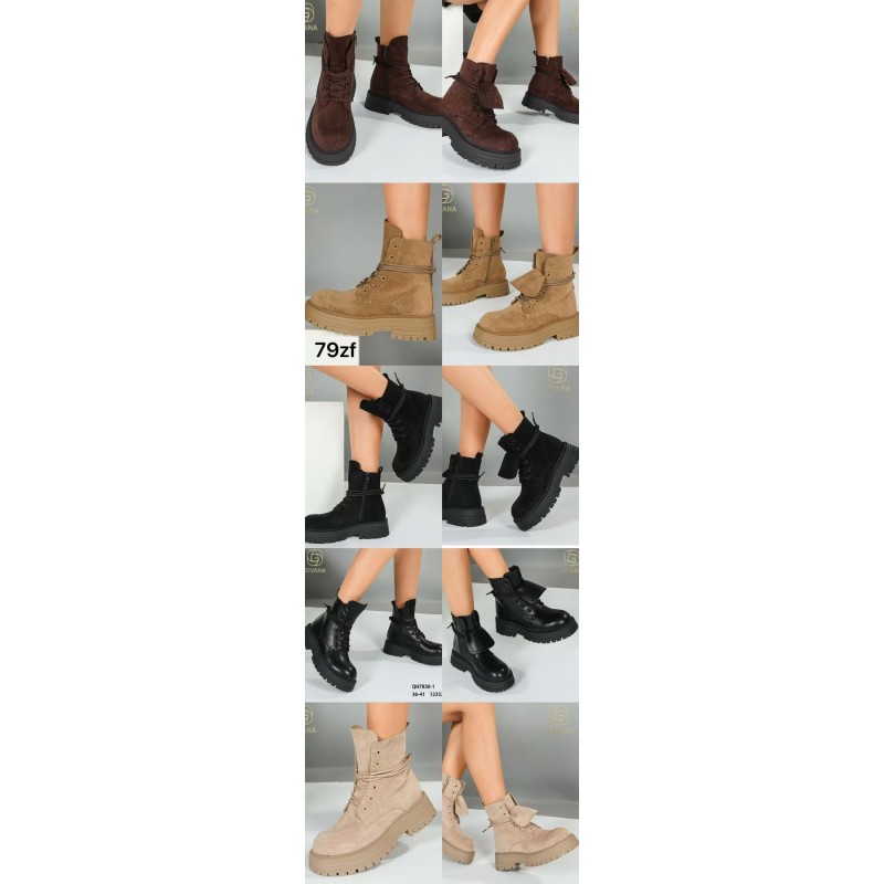 Buty Botki DAMSKIE (36-41,12par)Kolor Jak na zdzięciu
