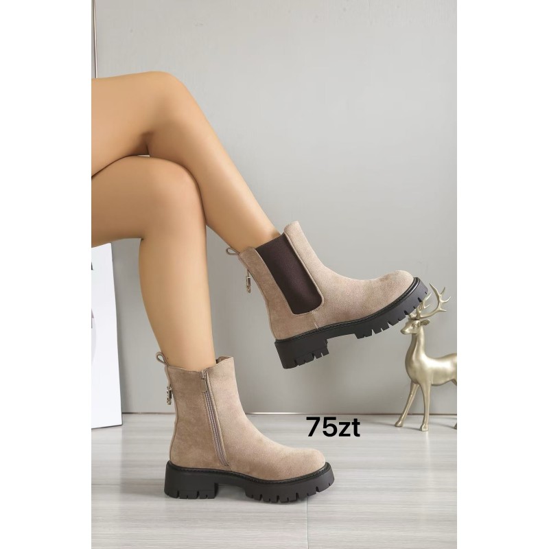 Buty Botki DAMSKIE (36-41,12par)Kolor Jak na zdzięciu