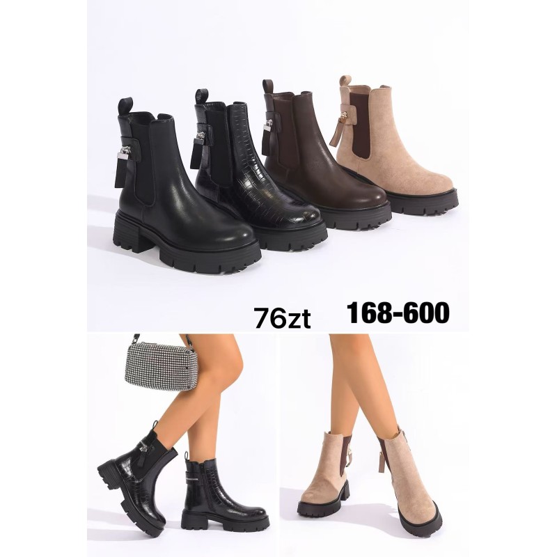 Buty Botki DAMSKIE (36-41,12par)Kolor Jak na zdzięciu