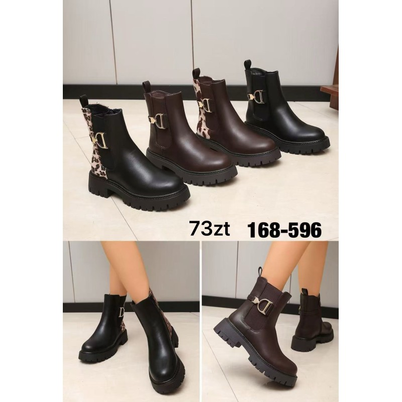 Buty Botki DAMSKIE (36-41,12par)Kolor Jak na zdzięciu