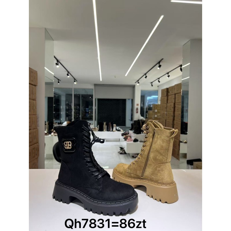 Buty Botki DAMSKIE (36-41,12par)Kolor Jak na zdzięciu