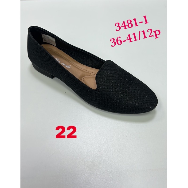 Buty Baleriny DAMSKIE (36-41,12par)Kolor Jak na zdzięciu