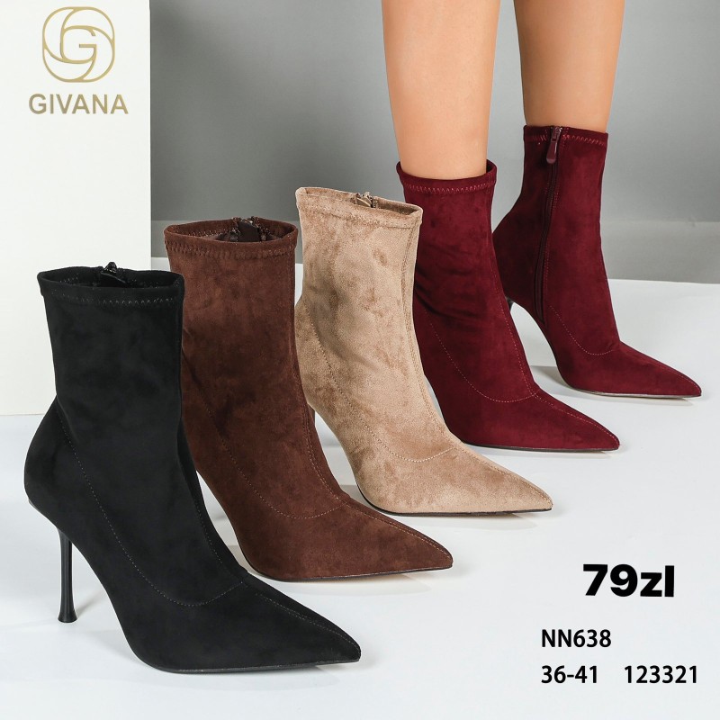 Buty Botki DAMSKIE (36-41,12par)Kolor Jak na zdzięciu