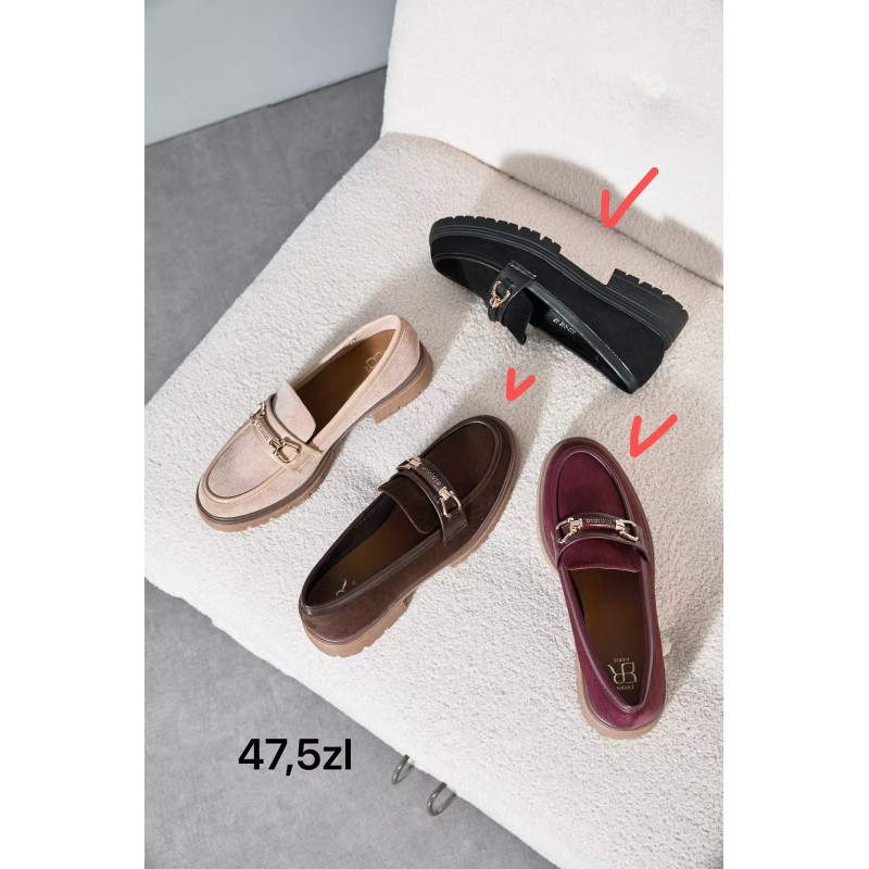 Buty Półbuty DAMSKIE (36-41,12par)Kolor Jak na zdzięciu