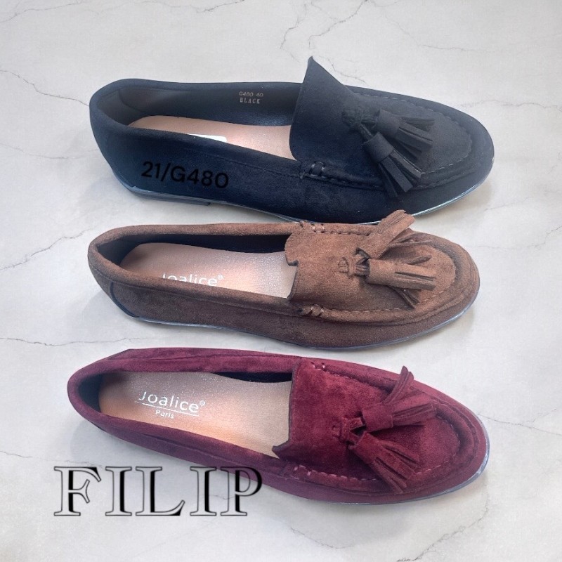Buty Półbuty DAMSKIE (36-41,12par)Kolor Jak na zdzięciu