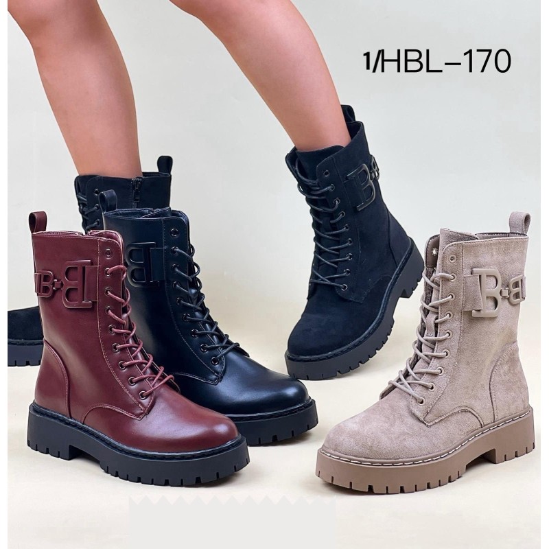 Buty Botki DAMSKIE(36-41,12par)Kolor Jak na zdzięciu