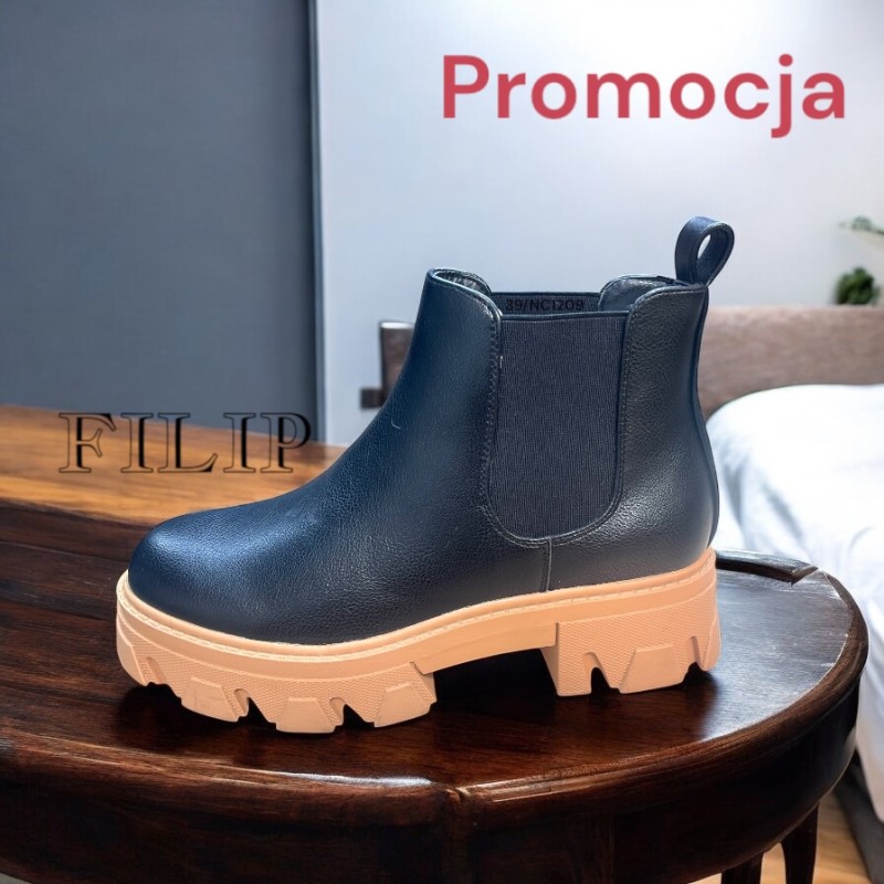 Buty Botki DAMSKIE(36-41,12par)Kolor Jak na zdzięciu