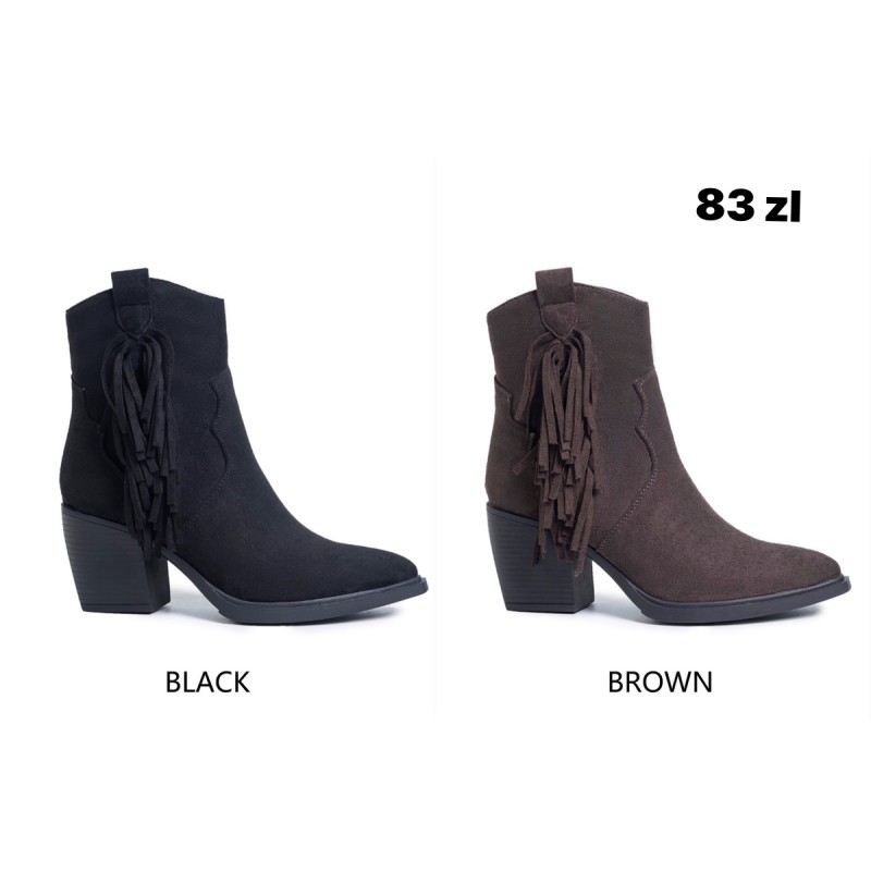 Buty Botki DAMSKIE(36-41,12par)Kolor Jak na zdzięciu