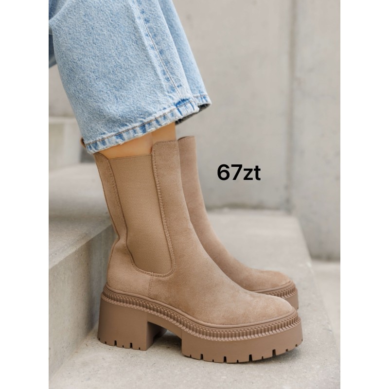 Buty Botki DAMSKIE(36-41,12par)Kolor Jak na zdzięciu