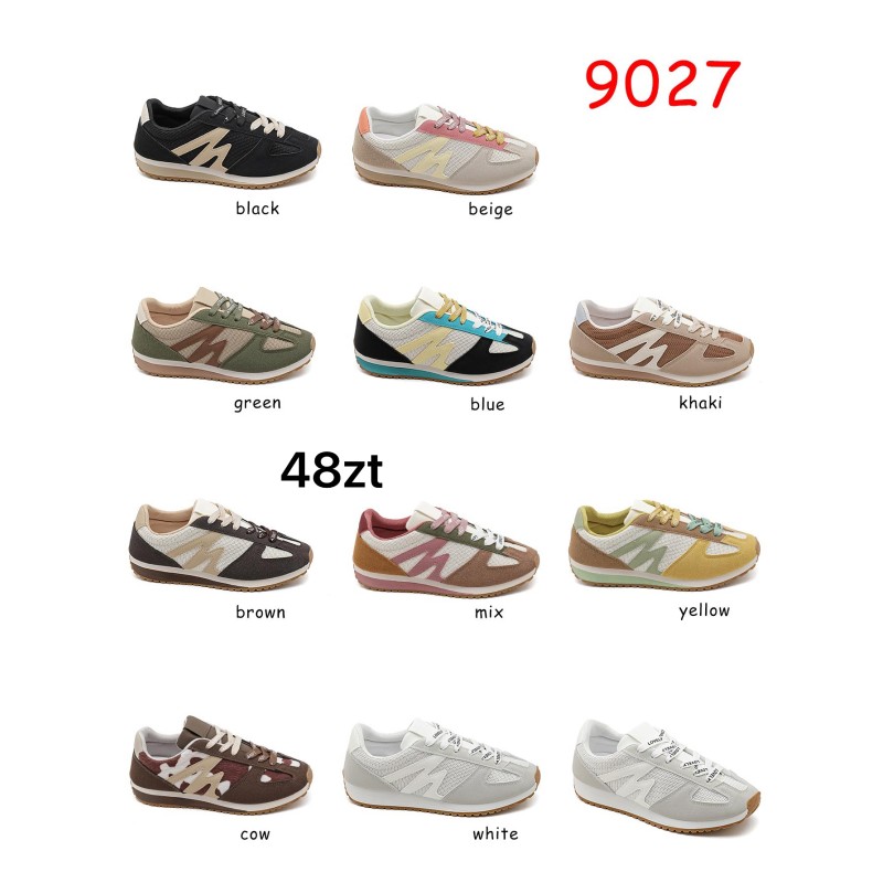 Buty Sportowe DAMSKIE(36-41,12par)Kolor Jak na zdzięciu