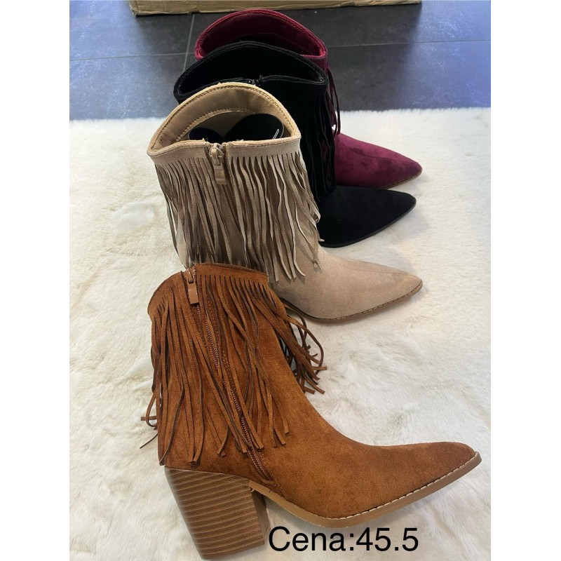 Buty Botki DAMSKIE (36-41,12par)Kolor Jak na zdzięciuu