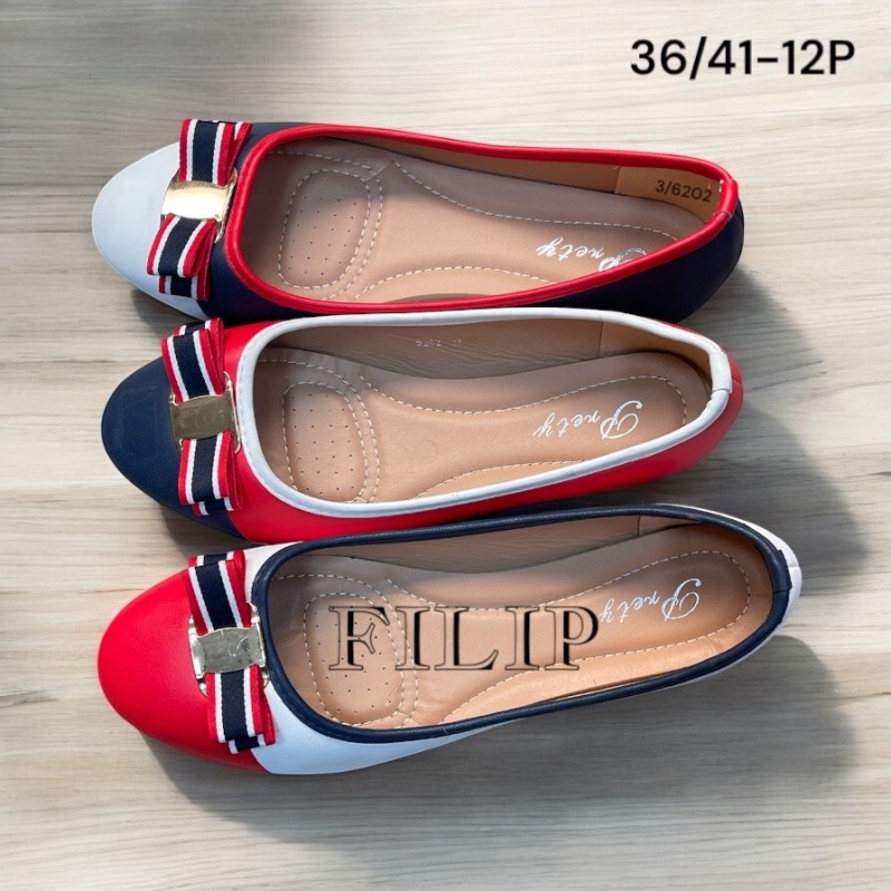 Buty Baleriny DAMSKIE (36-41,12par)Kolor Jak na zdzięciuu