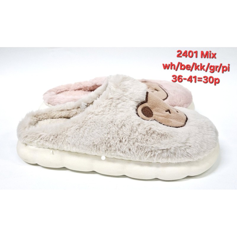 Buty Kapcie DAMSKIE (36-41,30par-)Kolor Jak na zdzięciuu