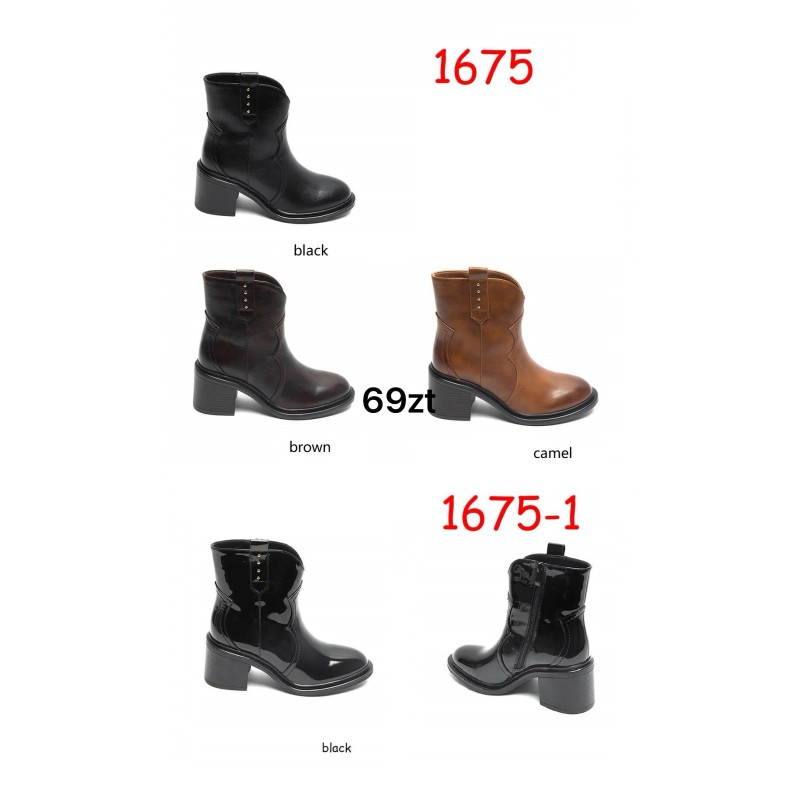 Buty Botki DAMSKIE (36-41,12par)Kolor Jak na zdzięciuu