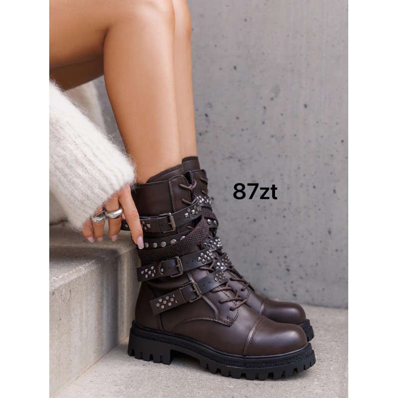 Buty Botki DAMSKIE (36-41,12par)Kolor Jak na zdzięciuu