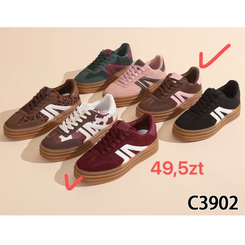 Buty Sportowe DAMSKIE (36-41,12par)Kolor Jak na zdzięciuu