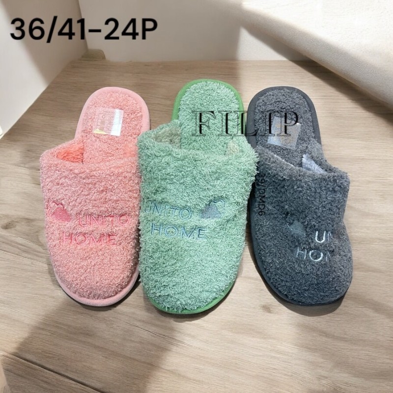 Buty Kapcie DAMSKIE (36-41,24par)Kolor Jak na zdzięciuu