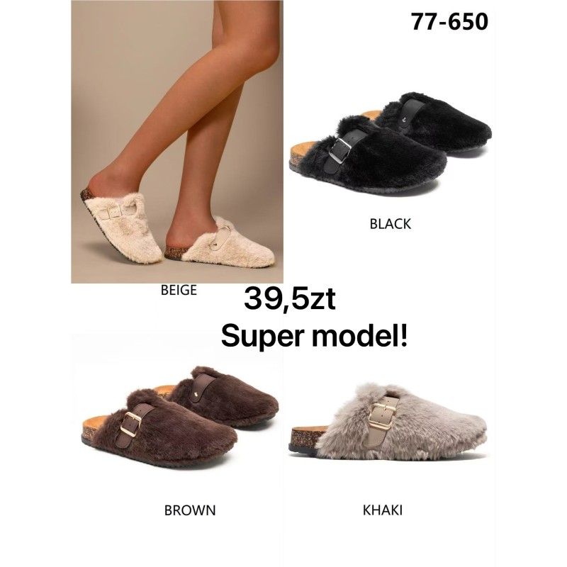 Buty Kapcie DAMSKIE (36-41,12par)