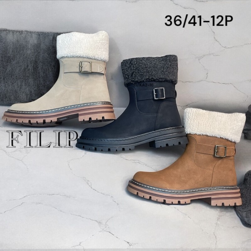 Buty Botki DAMSKIE (36-41,12par)