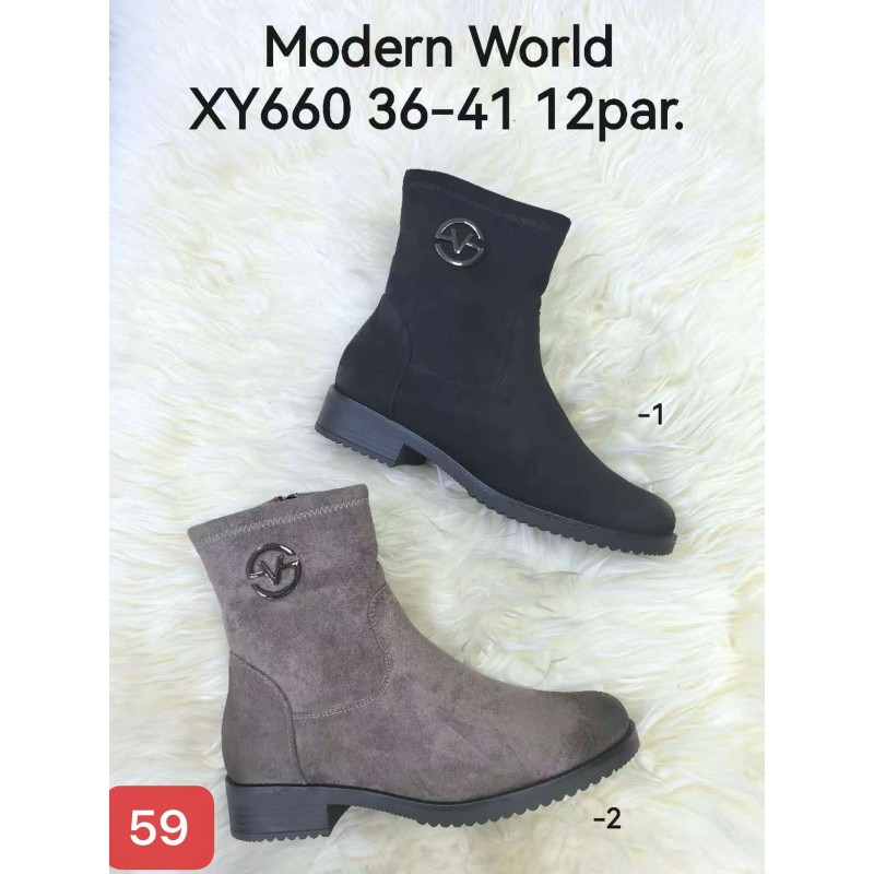 Buty Botki DAMSKIE(36-41,12par)