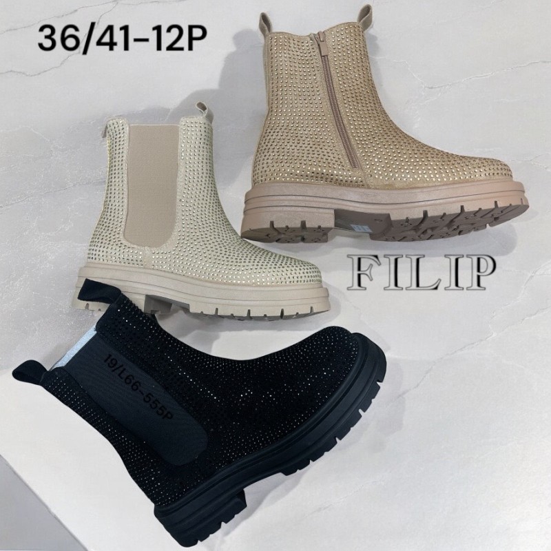 Buty Botki DAMSKIE(36-41,12par)