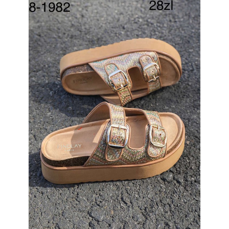 Buty Klapki Damskie (36-41,12par) Kolor Jak na zdzięciu