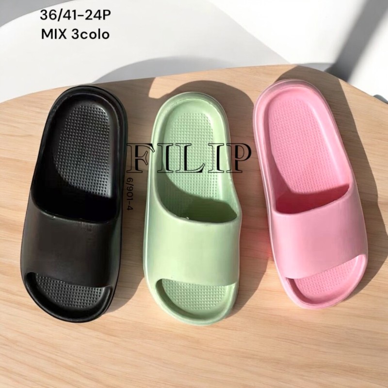 Buty Klapki Damskie (36-41,24par) Kolor Jak na zdzięciu