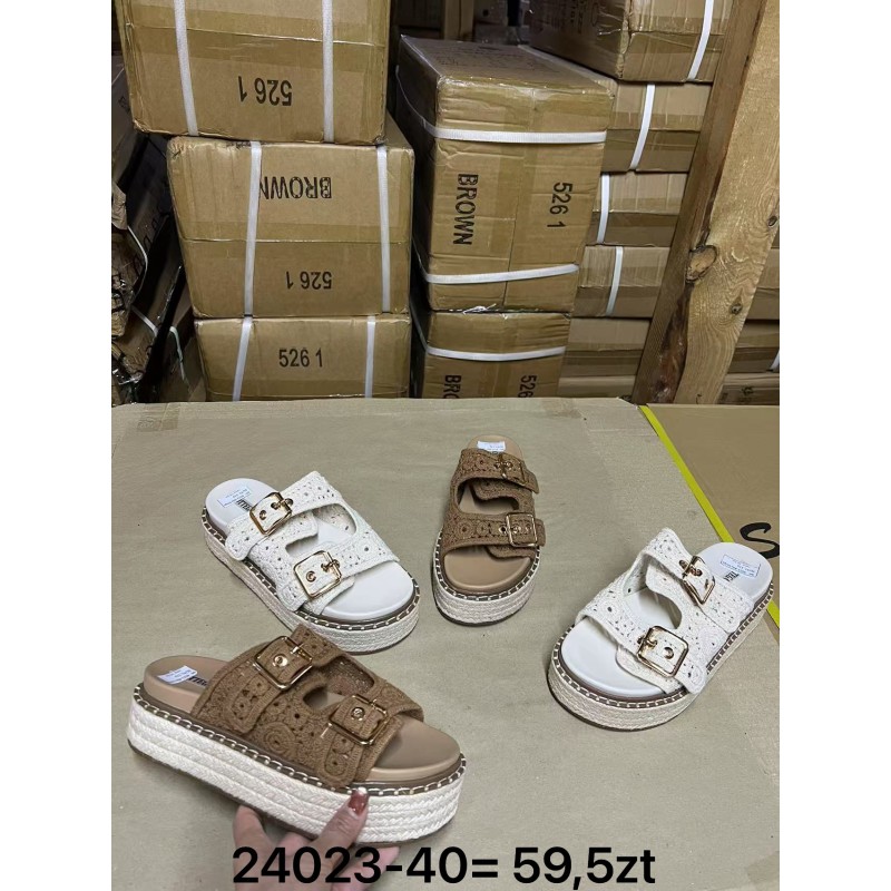 Buty Klapki Damskie (36-41,12par) Kolor Jak na zdzięciu