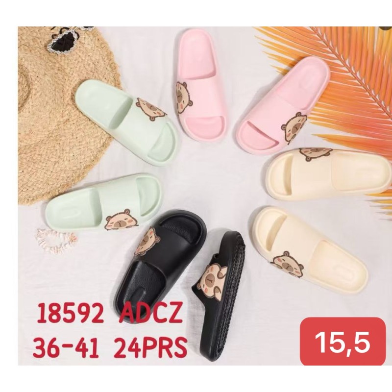 Buty Klapki Damskie (36-41,24par) Kolor Jak na zdzięciu