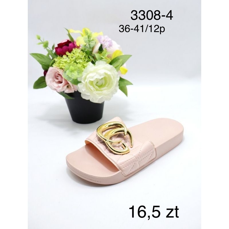 Buty Klapki Damskie (36-41,12par) Kolor Jak na zdzięciu