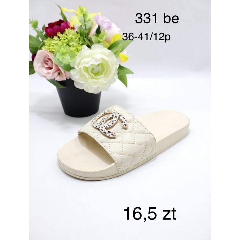 Buty Klapki Damskie (36-41,12par) Kolor Jak na zdzięciu