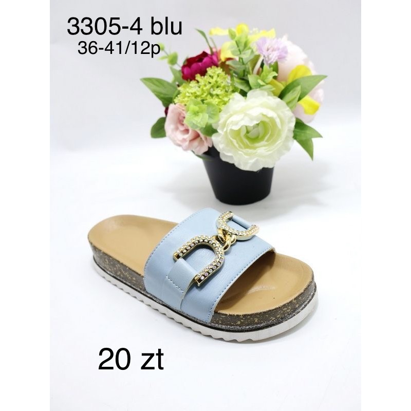 Buty Klapki Damskie (36-41,12par) Kolor Jak na zdzięciu