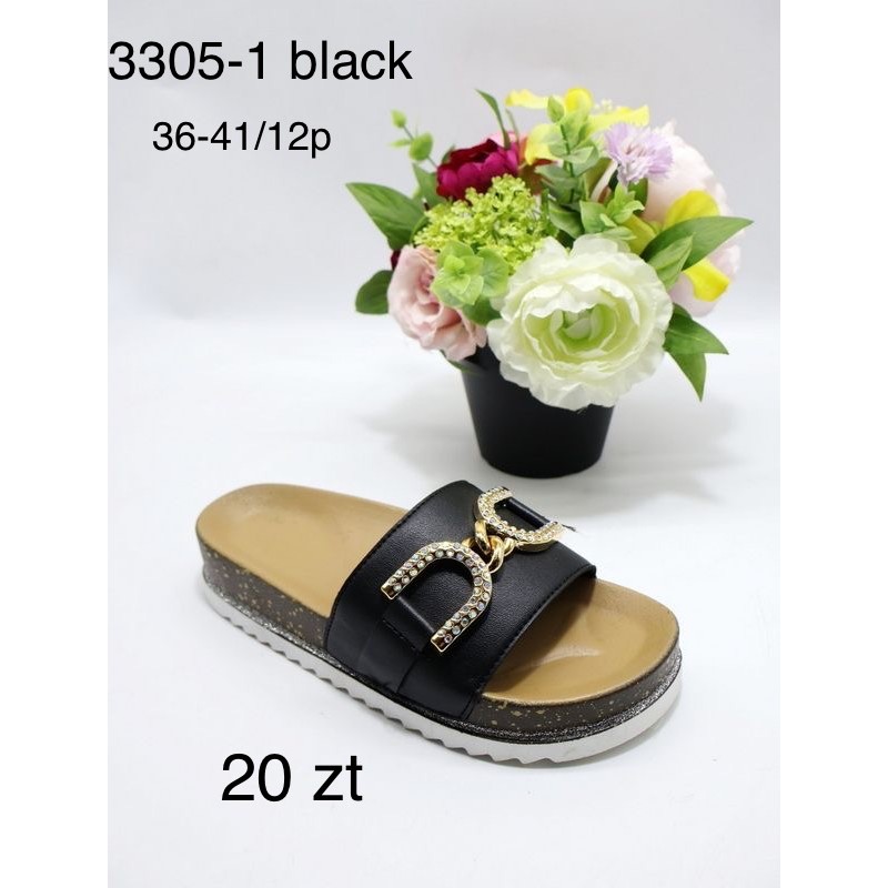 Buty Klapki Damskie (36-41,12par) Kolor Jak na zdzięciu