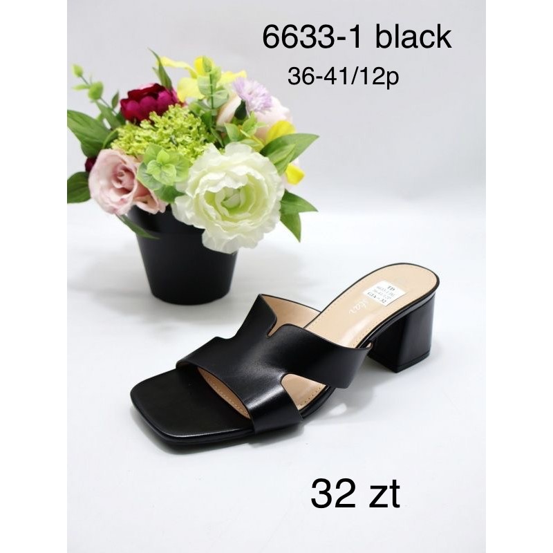 Buty Klapki Damskie (36-41,12par) Kolor Jak na zdzięciu
