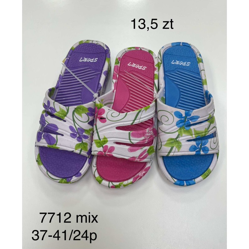 Buty Klapki Damskie (37-41, 24par) Kolor Jak na zdzięciu
