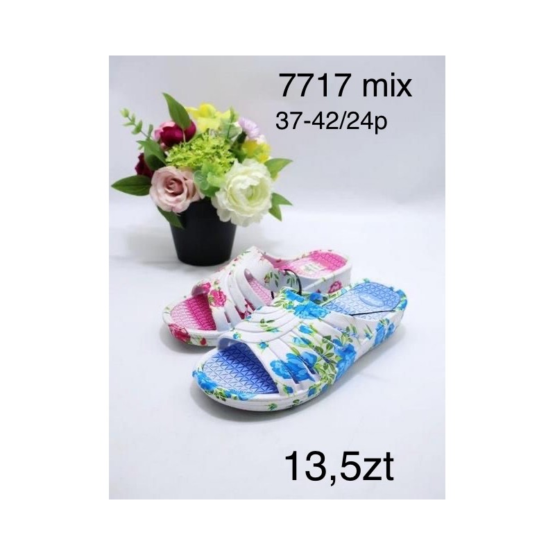 Buty Klapki Damskie (37-42, 24par) Kolor Jak na zdzięciu