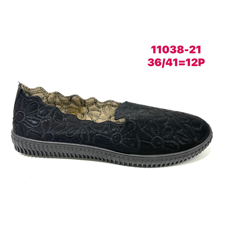 Buty Półbuty Damskie(36-41,12par)Kolor Jak na zdzięciu