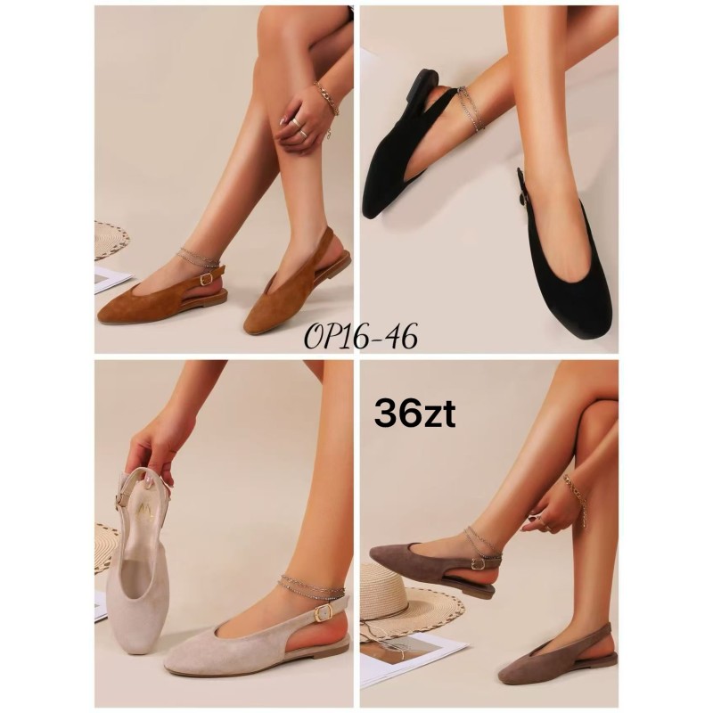 Buty Baleriny Damskie (36-41,12par) Kolor Jak na zdzięciu