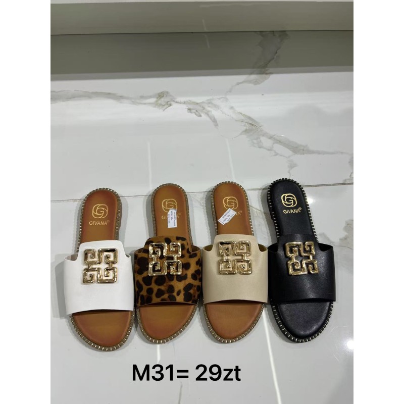 Buty Klapki Damskie (36-41,12par)Kolor Jak na zdzięciu