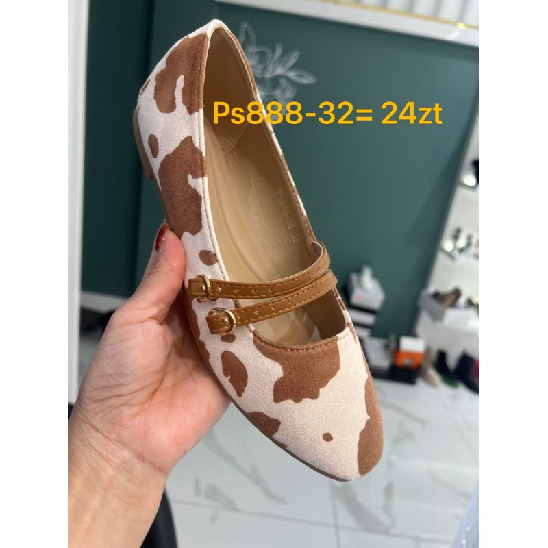 Buty Baleriny Damskie (36-41,12par)Kolor Jak na zdzięciu