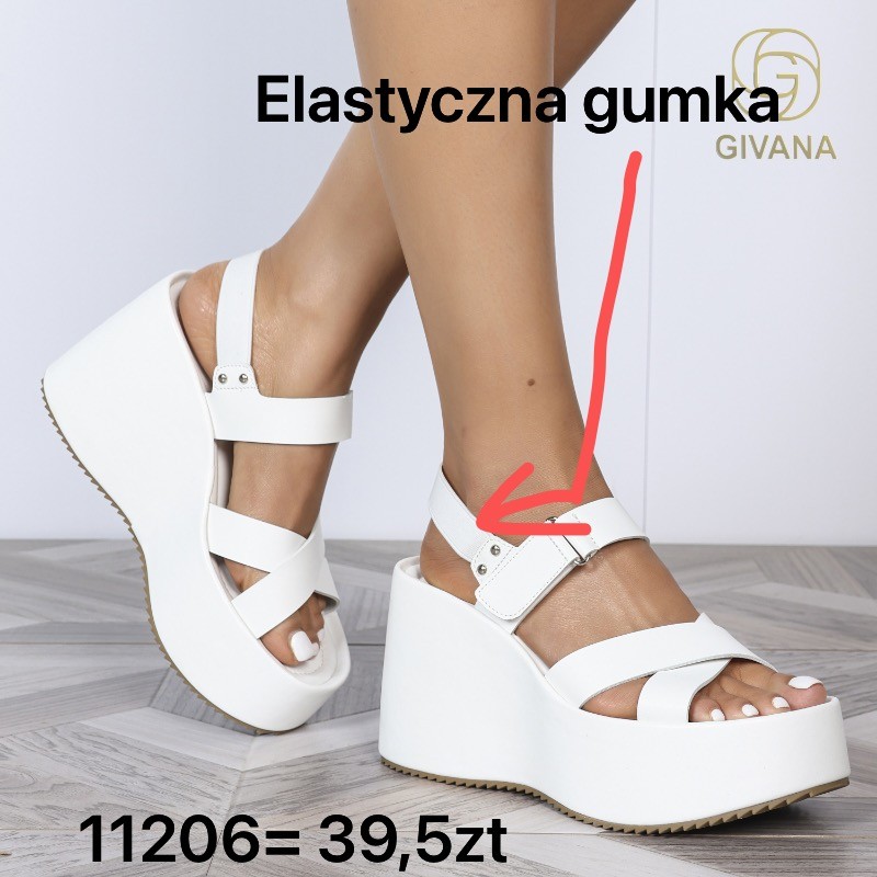 Buty Sandały Damskie (36-41,12par)Kolor Jak na zdzięciu