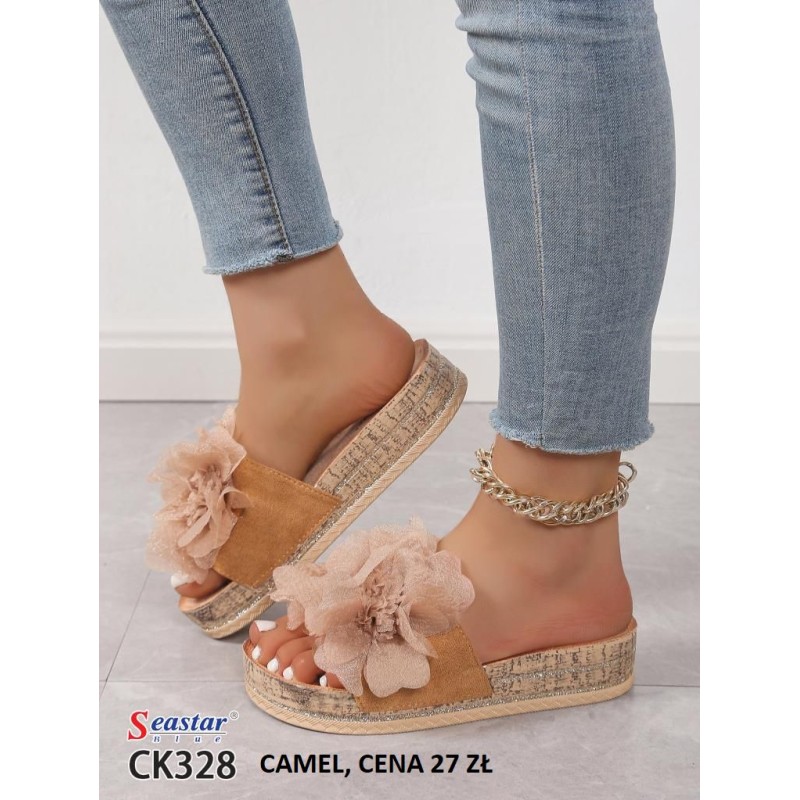 Buty Klapki Damskie (36-41,12par)Kolor Jak na zdzięciu