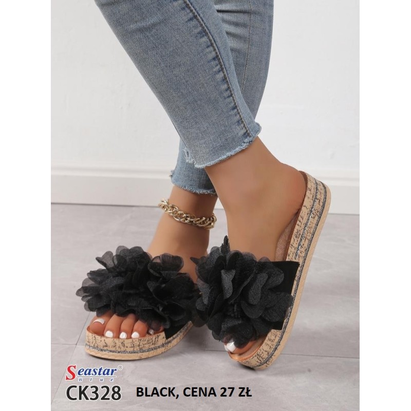 Buty Klapki Damskie (36-41,12par)Kolor Jak na zdzięciu